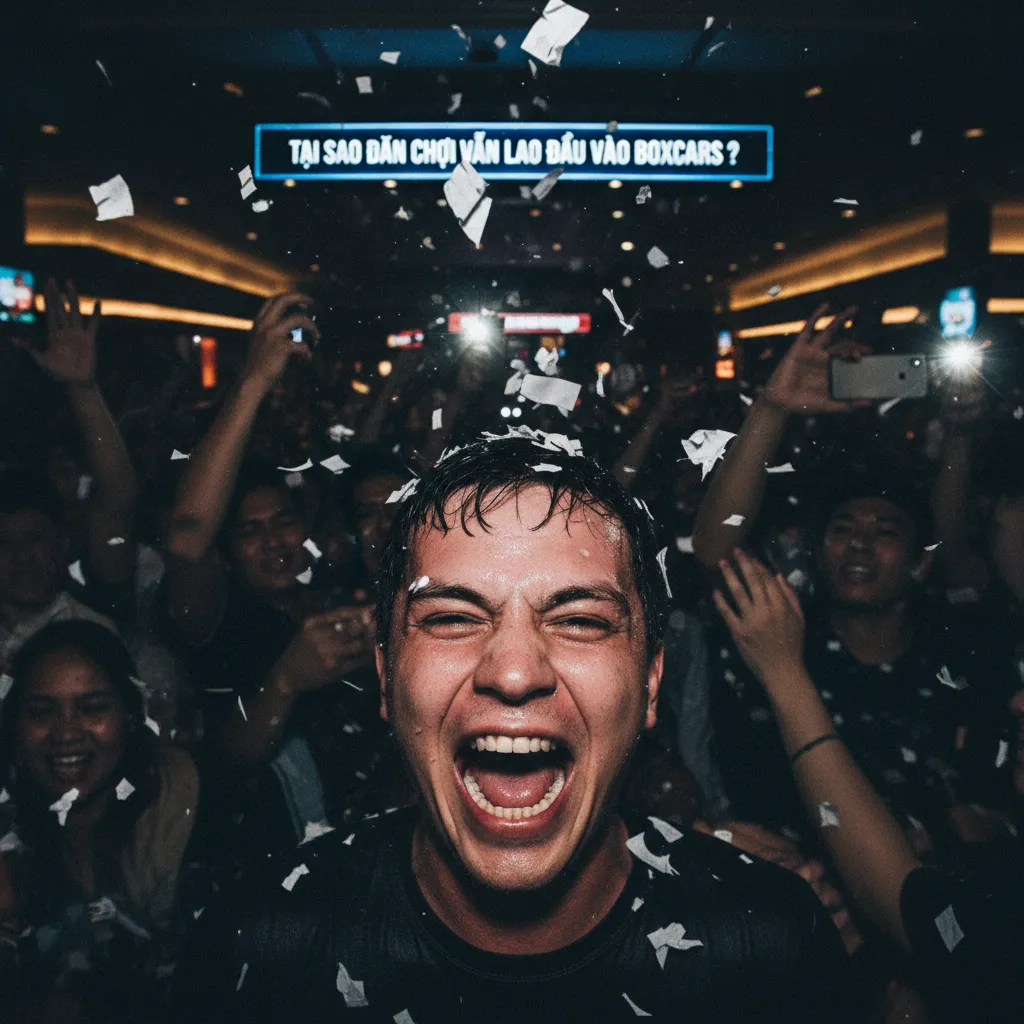 Người chơi ăn mừng chiến thắng lớn tại bàn Craps